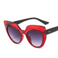 Cheap Wholesale Luxury V Style Oversized Cat Eye Leopard Print Sunglasses